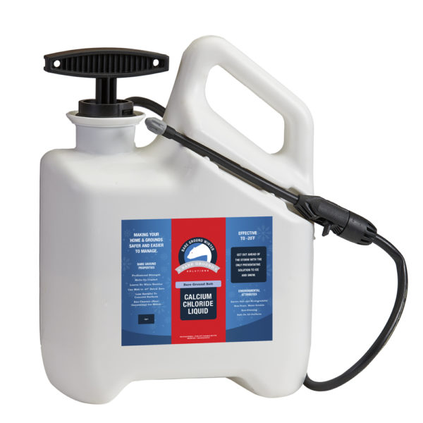 Bare Ground Bolt Liquid Calcium Chloride One Gallon with Pump Sprayer
