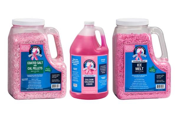 Bare Ground Winter Pink Ice Melt for the National Breast Cancer Foundation